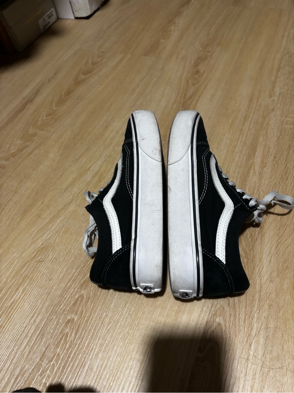 Vans Black and White Old Skool Sneakers - Picture 2 of 5